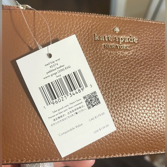 Kate Spade Ginger Pebbled Leather Pouch - Picture 1 of 5